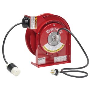 L 4545 123 3B - 12/3 45 ft. Premium Duty Twist Lock Connector Power Cord Reel